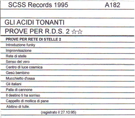 a182 gli acidi tonanti: prove per rete di stelle 2 1995 a182 gli acidi tonanti: prove per rete di stelle 2 1995